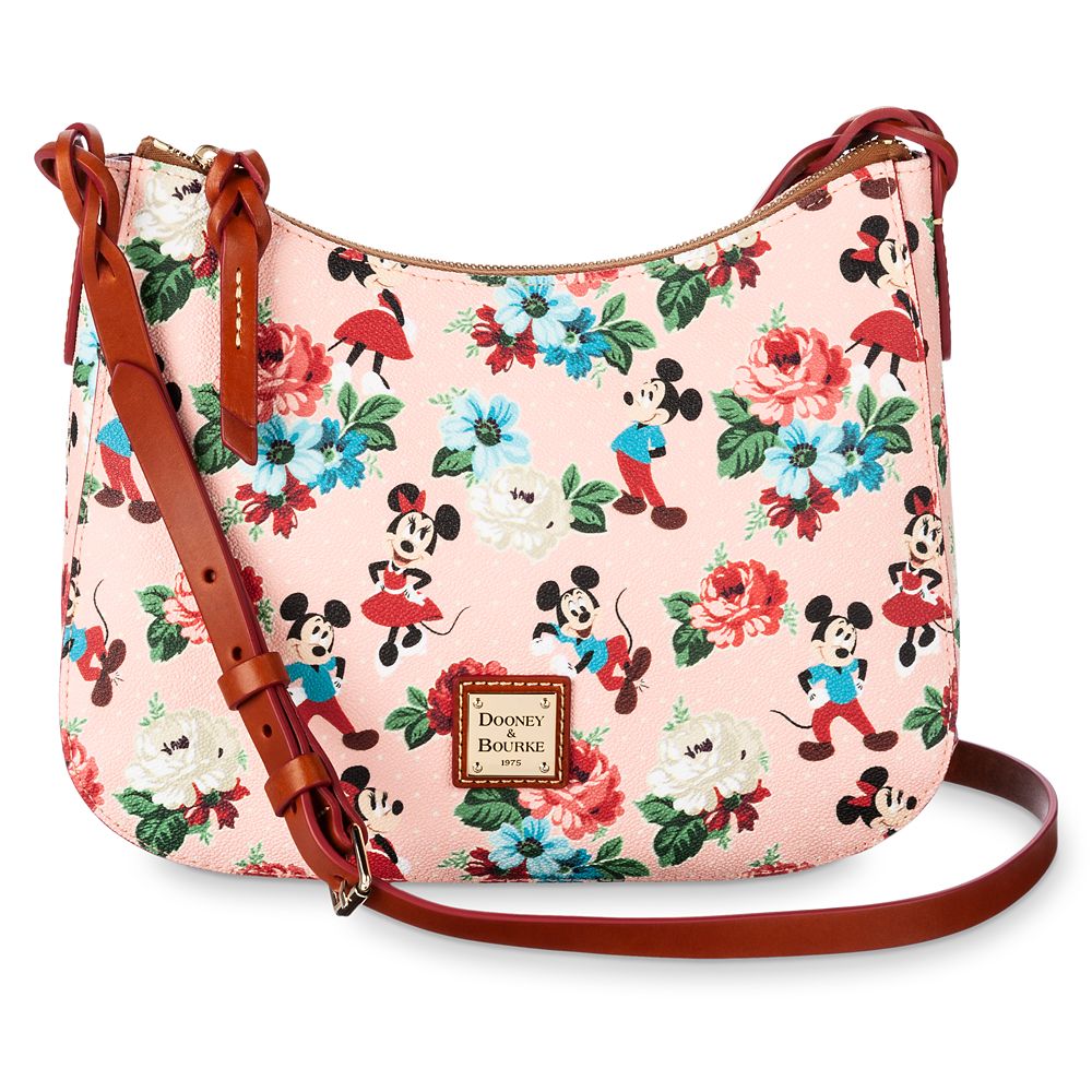 Mickey and Minnie Mouse Floral Crossbody Bag by Dooney & Bourke