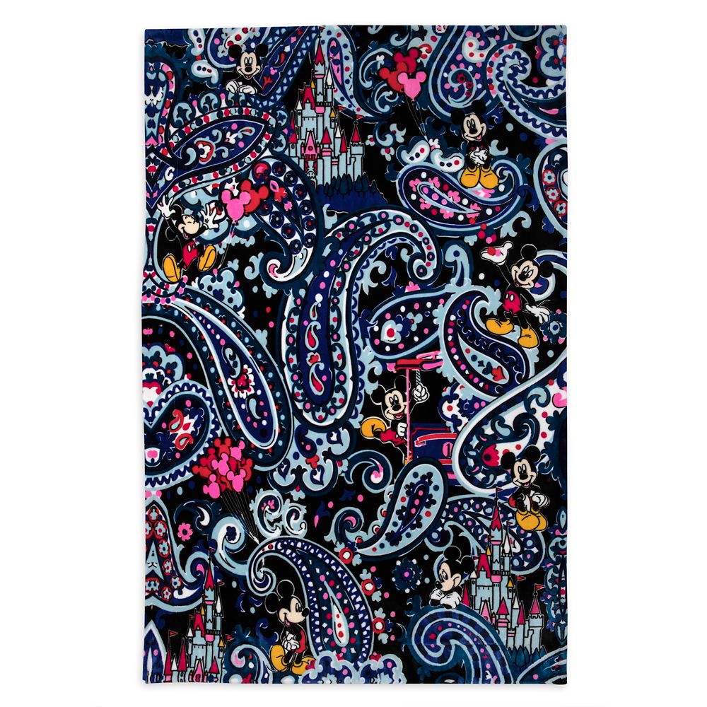 Mickey Mouse Whimsical Paisley Throw Blanket by Vera Bradley Disney Store