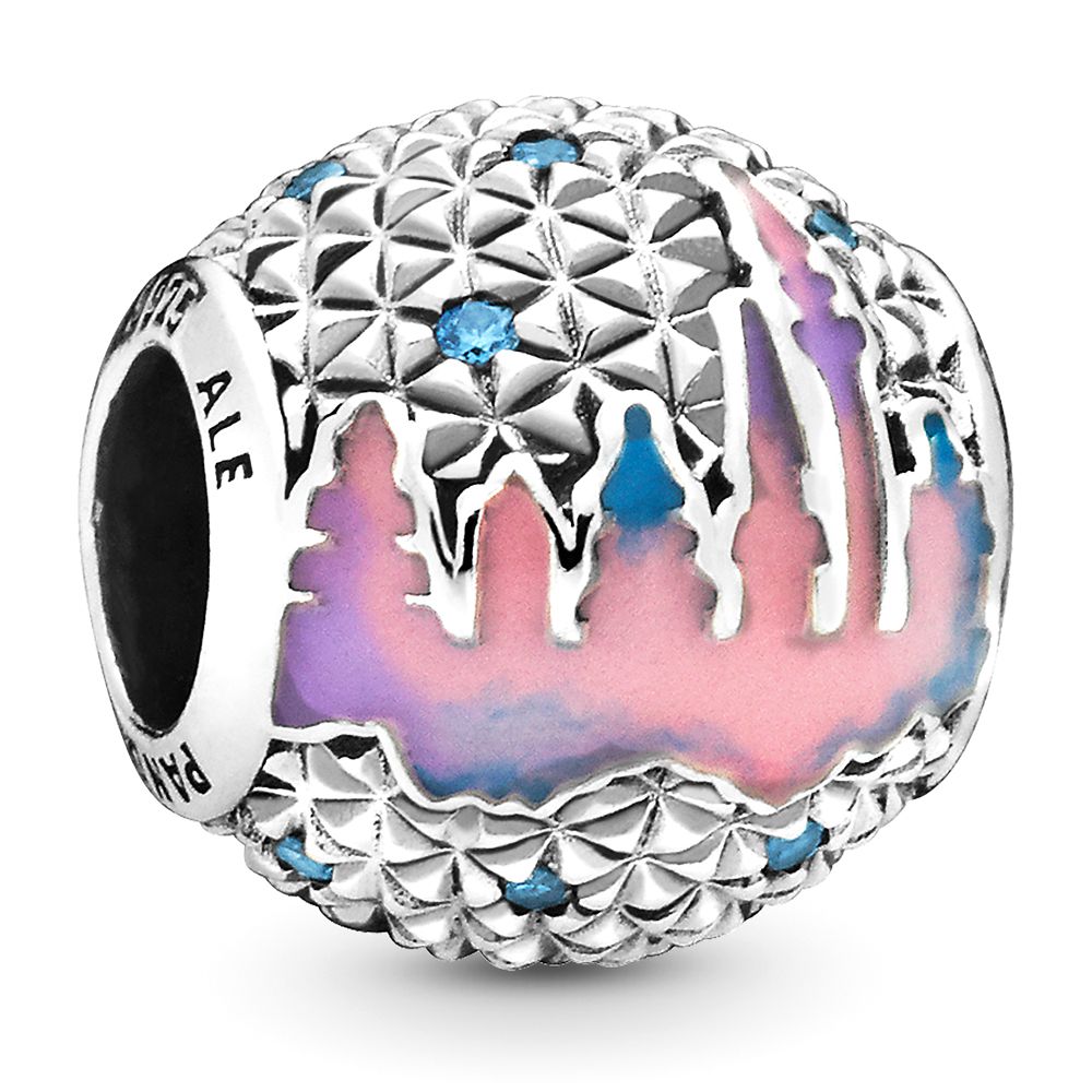 pink and blue pandora charm
