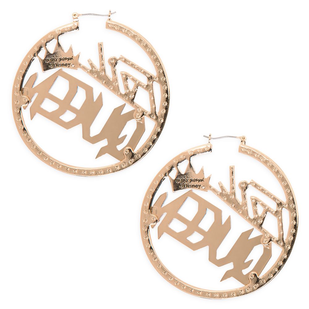 Evil Queen Hoop Earrings by Betsey Johnson