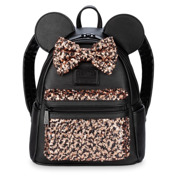 Minnie Mouse Sequined Mini Backpack by Loungefly – Belle Bronze