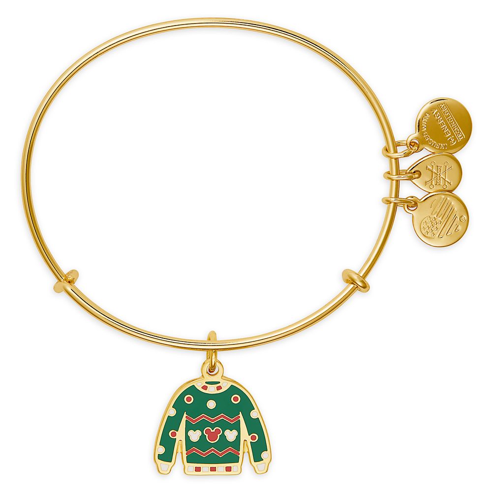 Mickey Mouse Icon Holiday Sweater Bangle by Alex and Ani