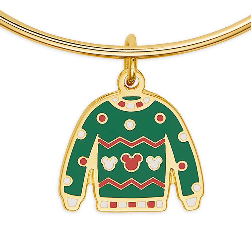 Mickey Mouse Icon Holiday Sweater Bangle by Alex and Ani