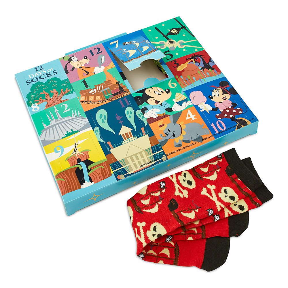 Mickey Mouse and Friends Disney Parks 12 Days of Socks Set