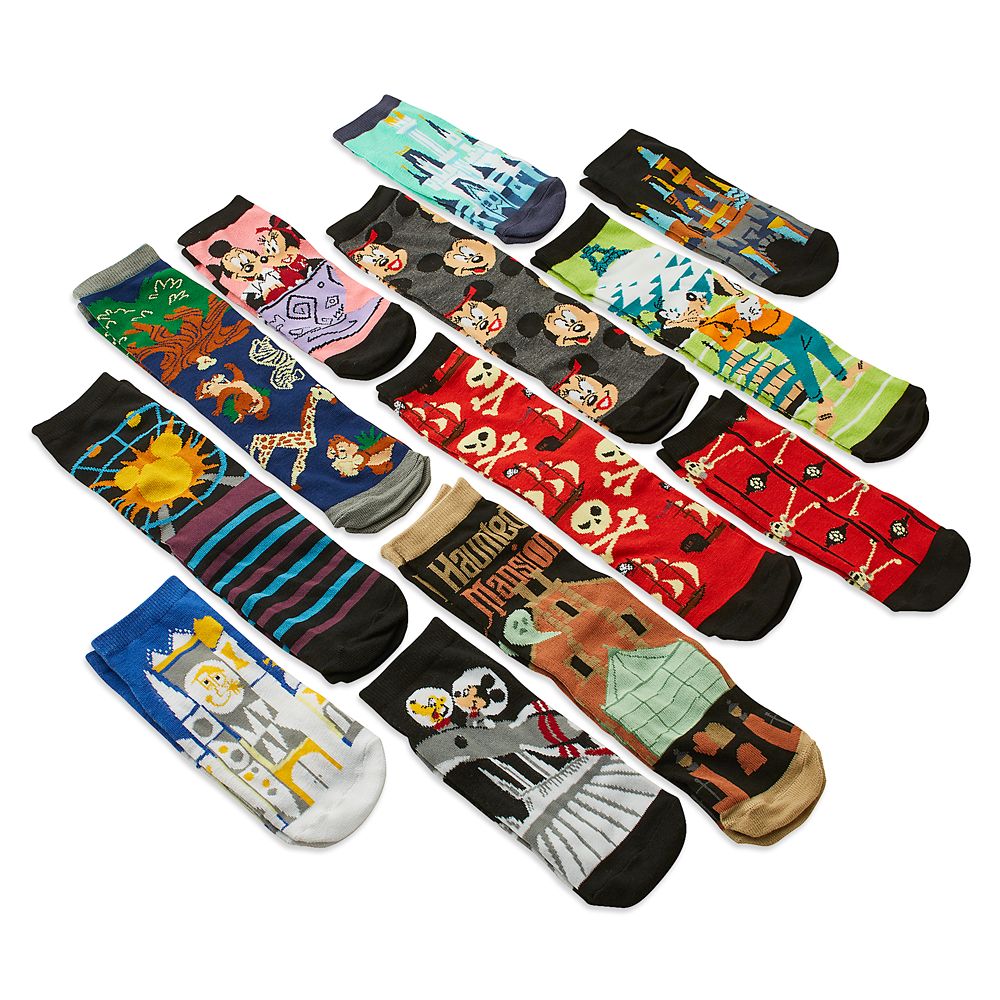 Mickey Mouse and Friends Disney Parks 12 Days of Socks Set