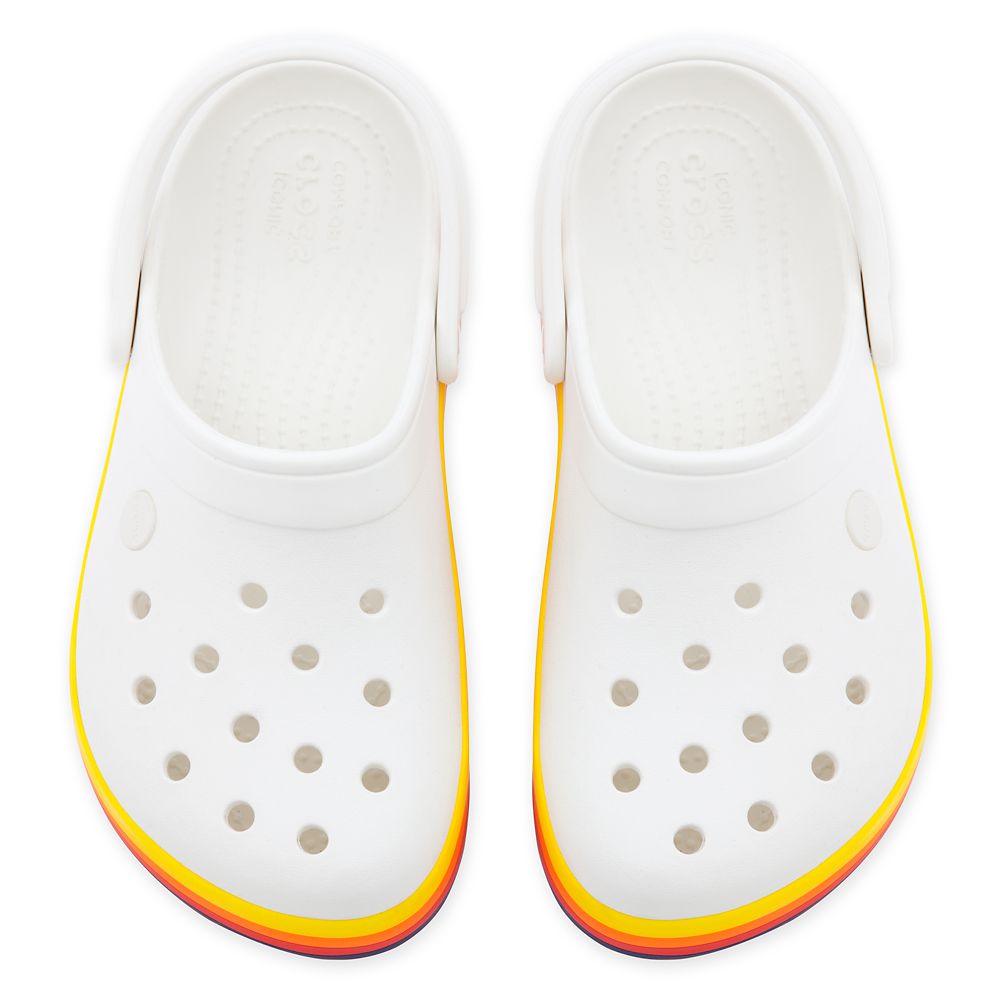 white disney crocs