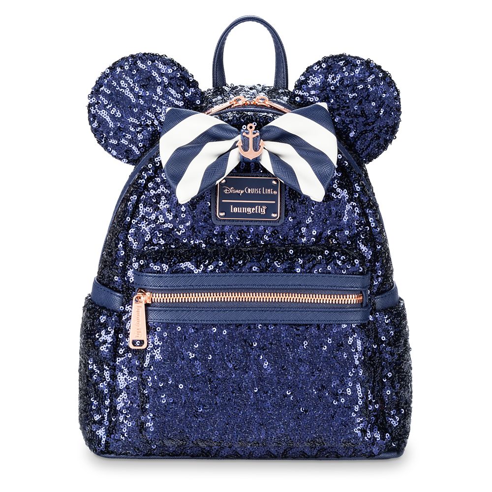 loungefly purple sequin backpack