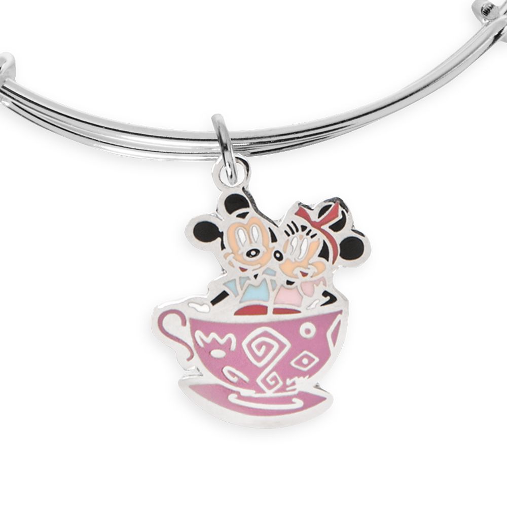 Mickey and Minnie Mouse Mad Tea Party Bangle by Alex and Ani