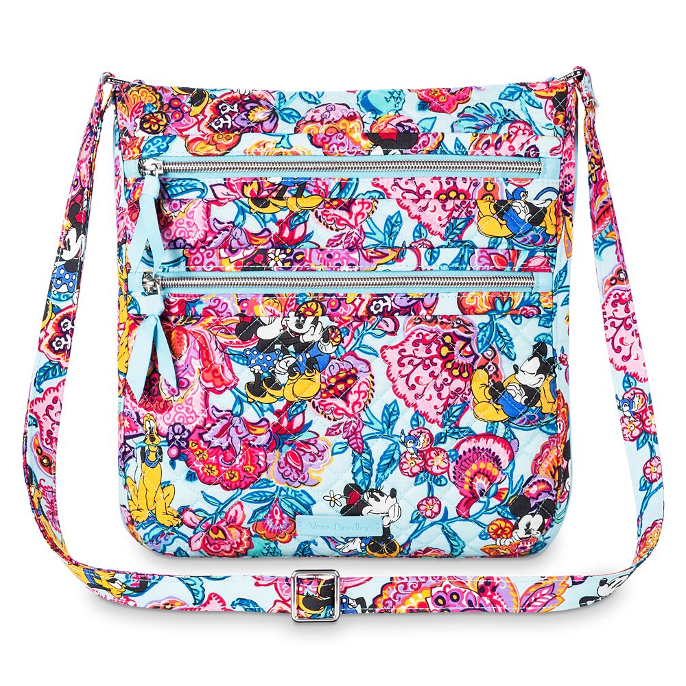 mickey and minnie mouse paisley hipster bag by vera bradley