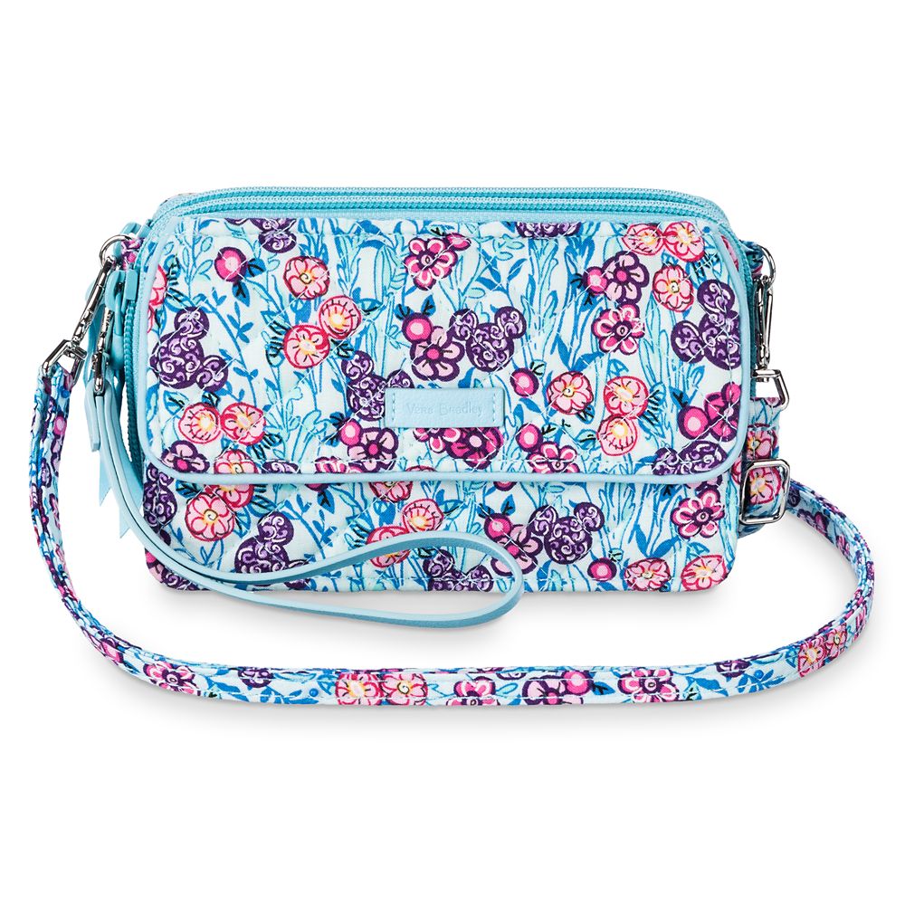 Mickey Mouse Colorful Garden All in One Crossbody and Wristlet by Vera Bradley