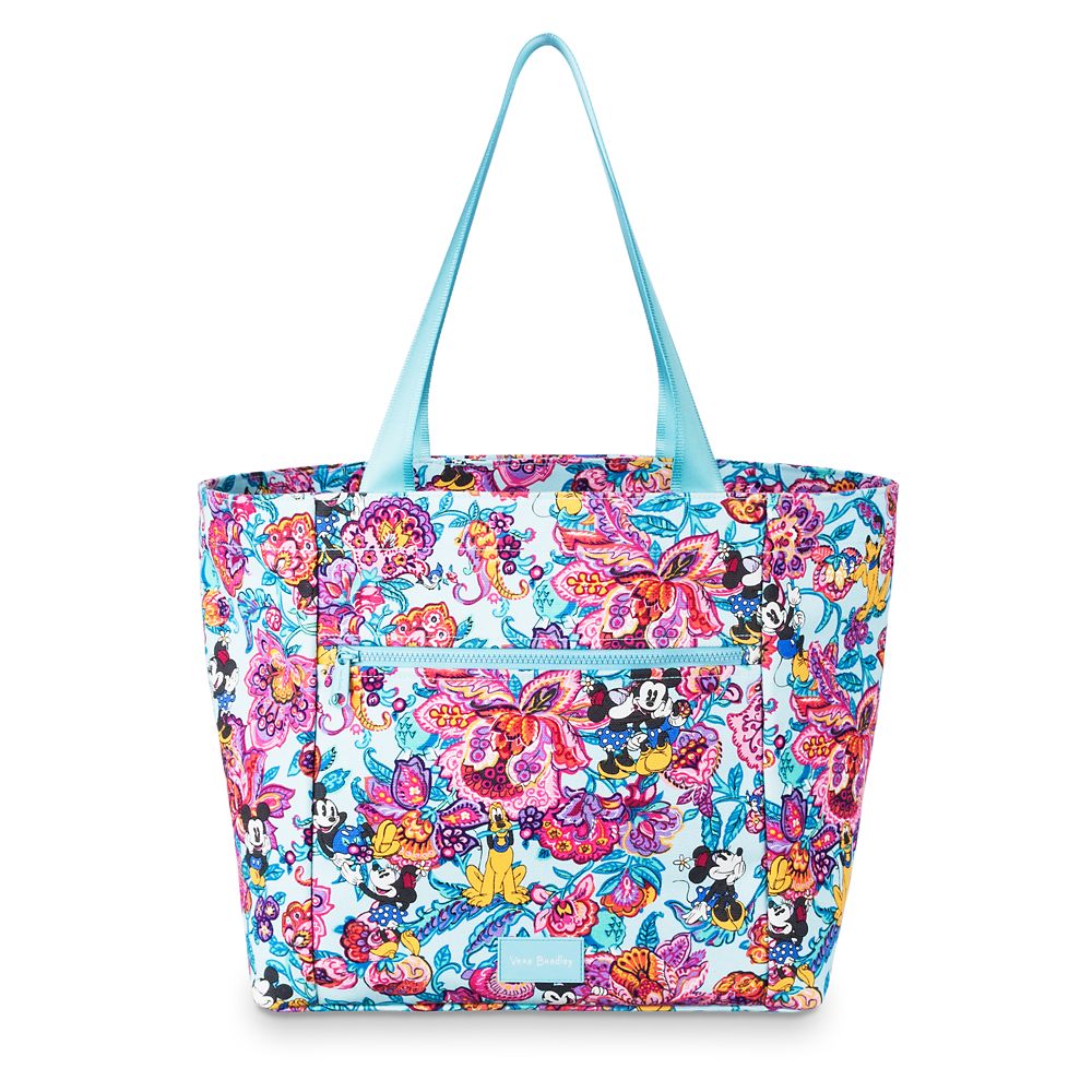 Mickey Mouse and Friends Colorful Garden Drawstring Tote by Vera Bradley