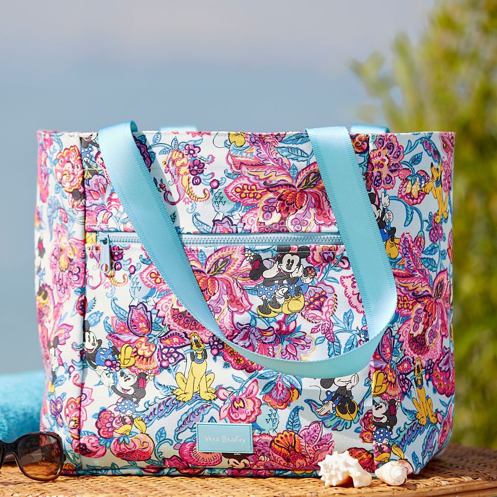 Mickey Mouse and Friends Colorful Garden Drawstring Tote by Vera Bradley