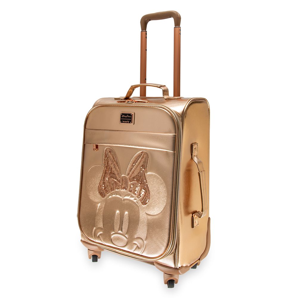 rose gold carry on luggage