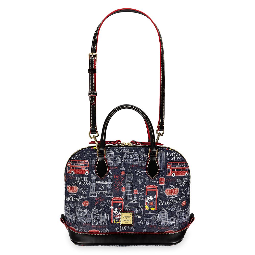 Mickey and Minnie Mouse Hello Mate Zip Satchel by Dooney & Bourke