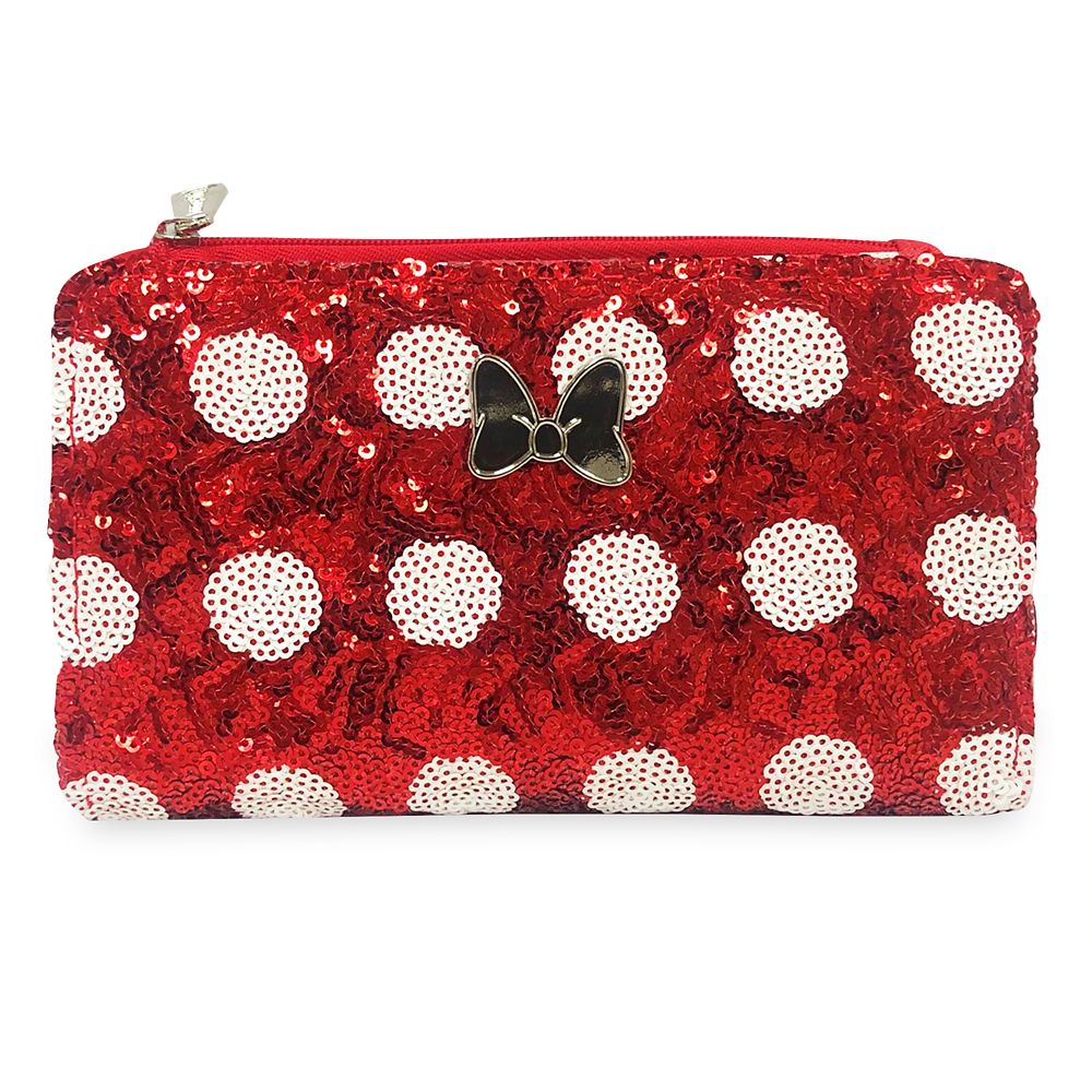 Minnie Mouse Bow Sequin Wallet by Loungefly