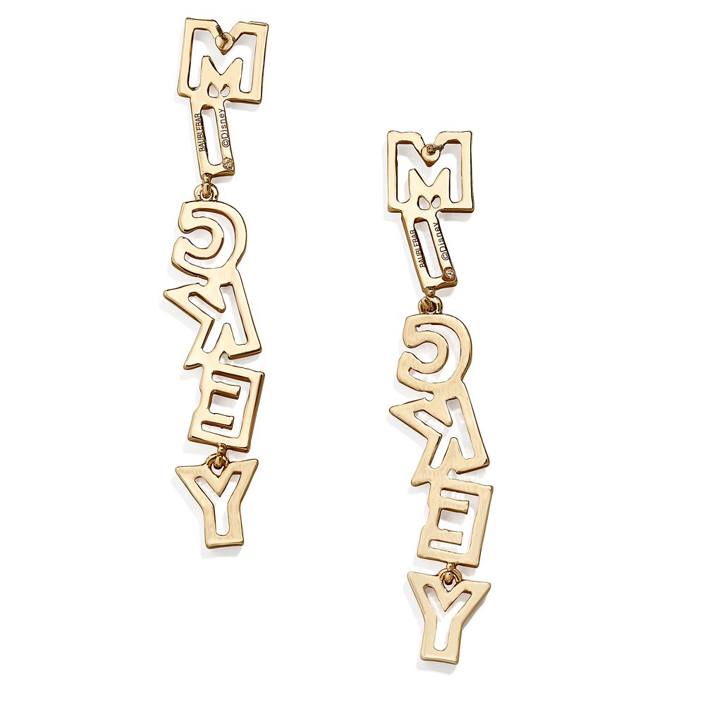 Mickey Mouse Lettering Earrings by BaubleBar