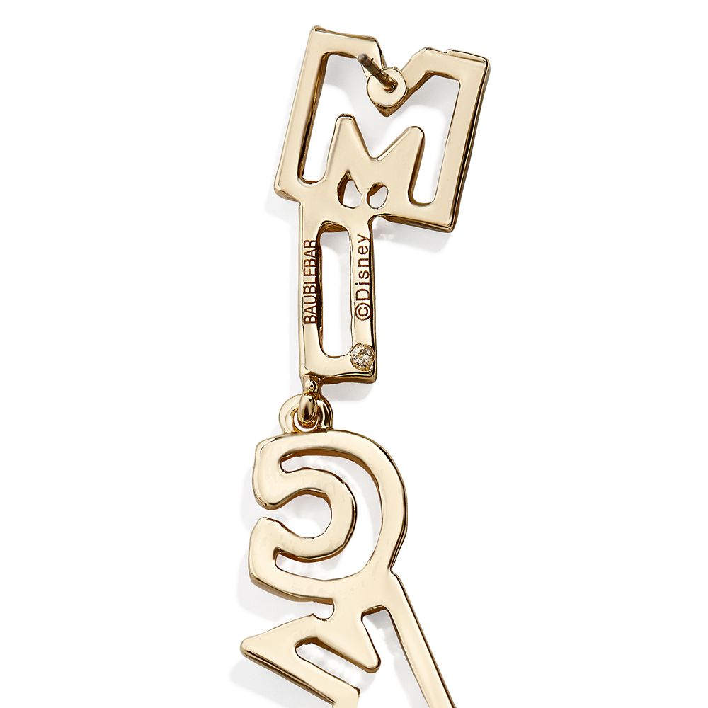 Mickey Mouse Lettering Earrings by BaubleBar