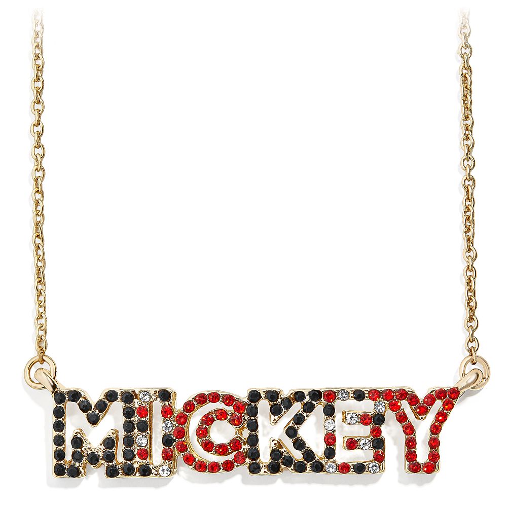 Mickey Mouse Lettering Necklace by BaubleBar