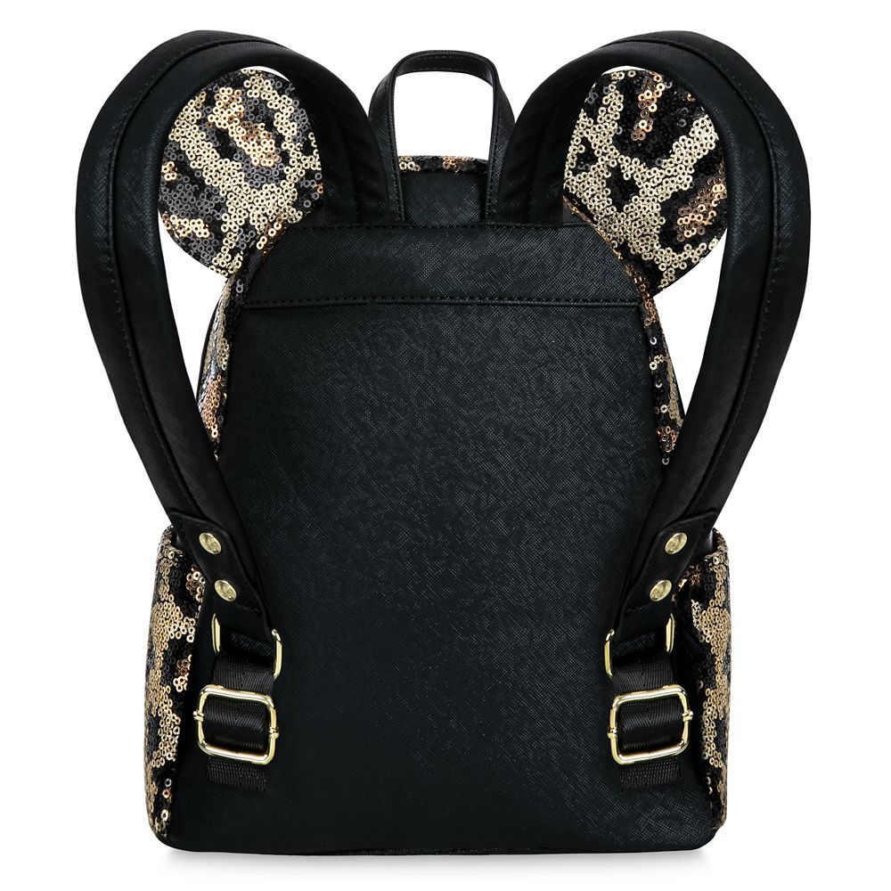 Minnie Mouse Sequined Animal Print Loungefly Mini Backpack