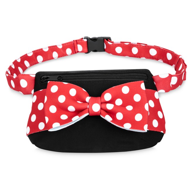 Disney Hip Bag Minnie Mouse Dotted Red Pouch Bum Bag Waist Bag Belt Bag