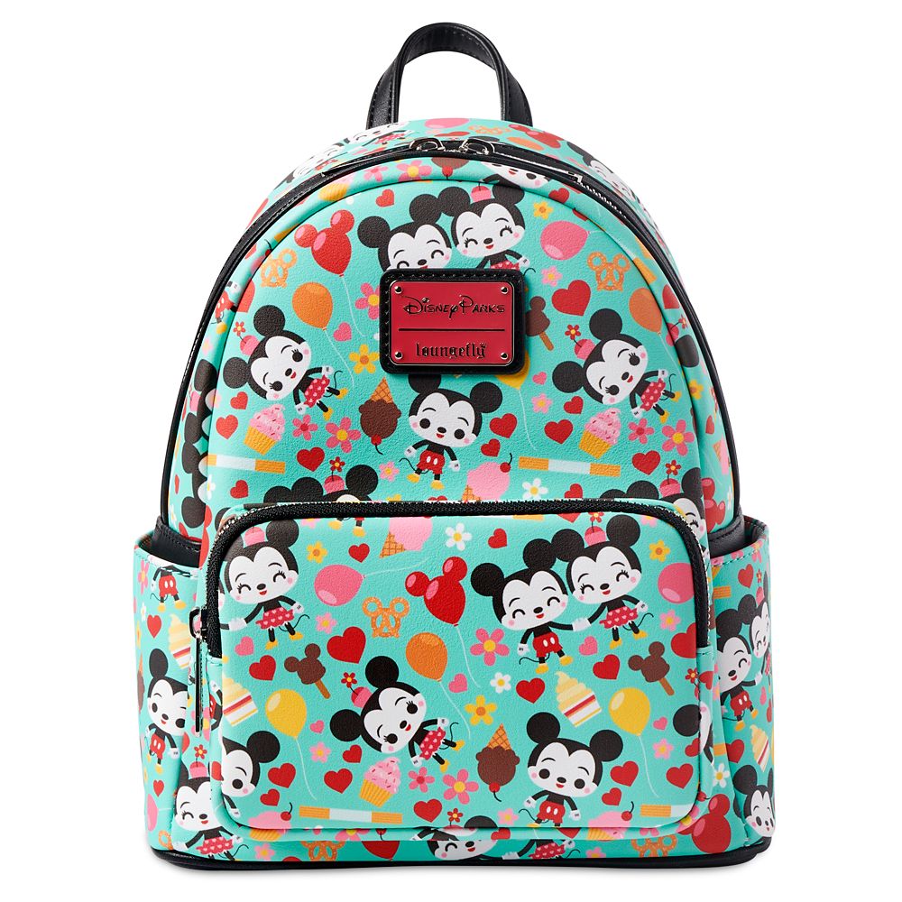 Mickey and Minnie Mouse Disney Parks Food Loungefly Mini Backpack