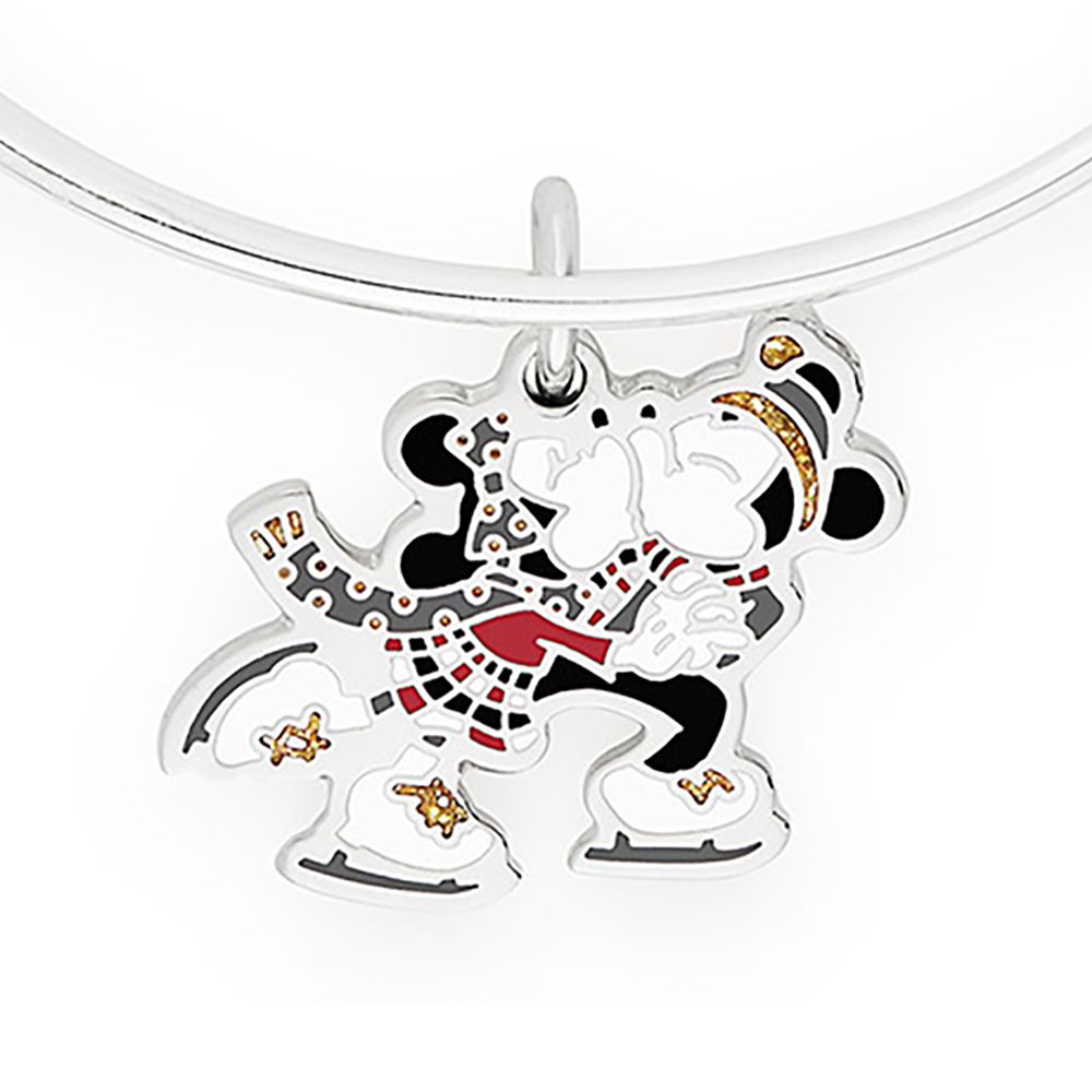 Mickey and Minnie Mouse Ice Skating Bangle by Alex and Ani