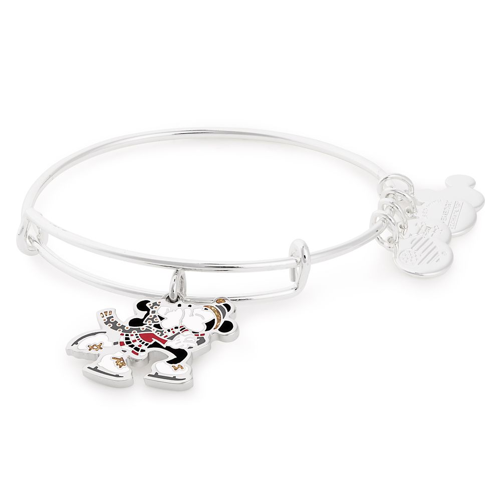Mickey and Minnie Mouse Ice Skating Bangle by Alex and Ani