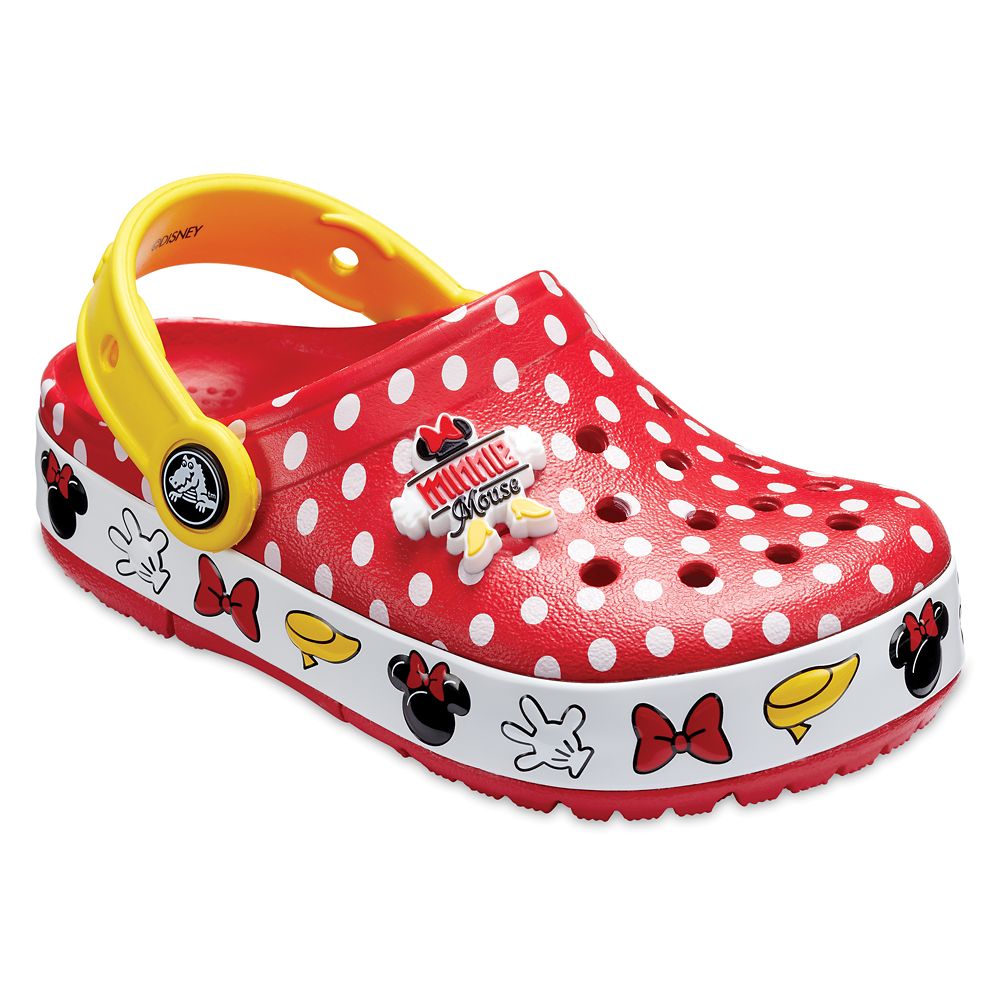 Minnie Mouse Polka Dot Clogs for Kids 