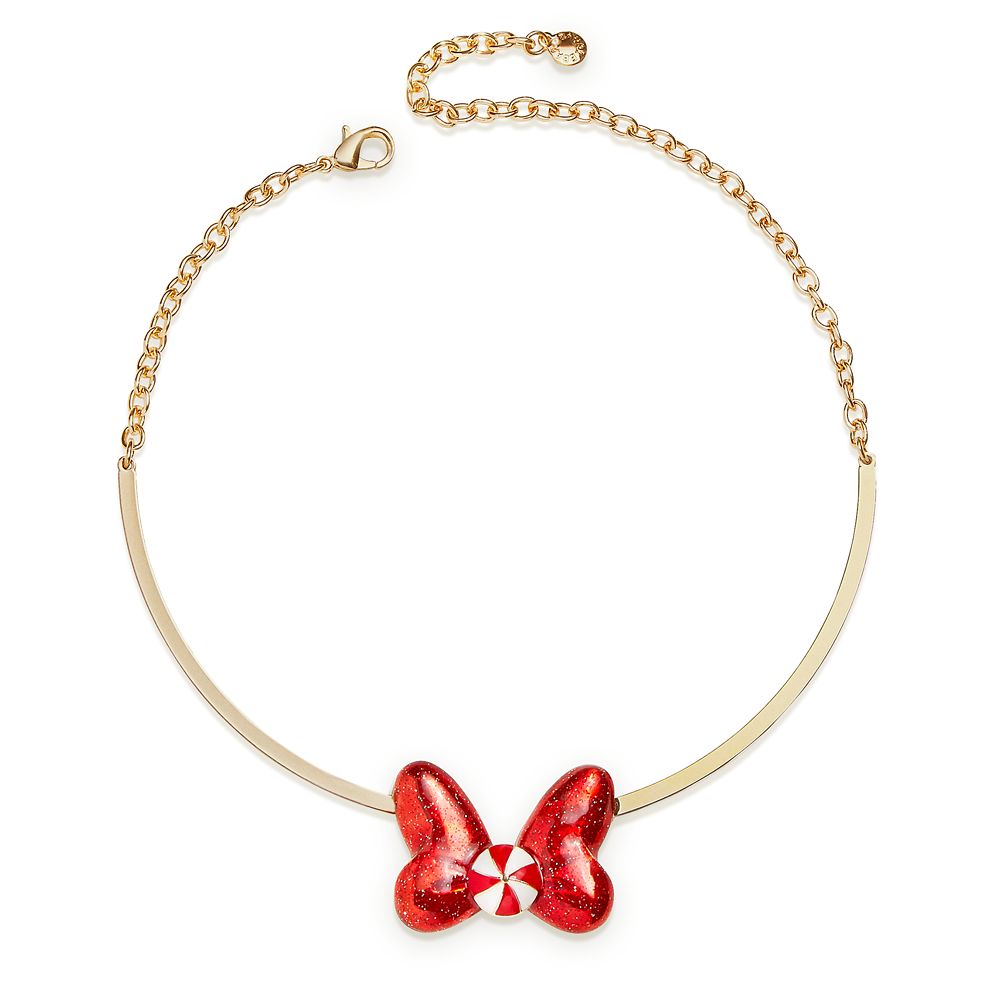 Minnie Mouse Holiday Bow Necklace by BaubleBar