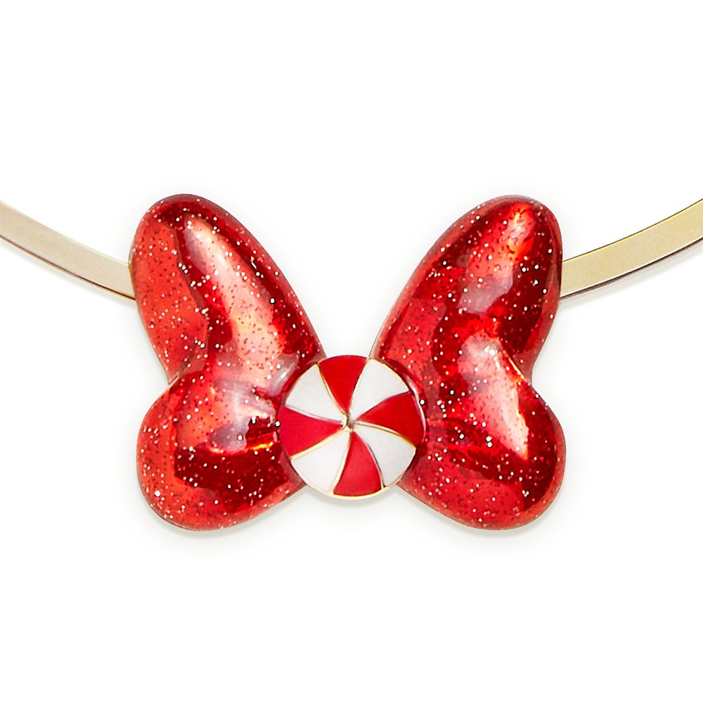 Minnie Mouse Holiday Bow Necklace by BaubleBar