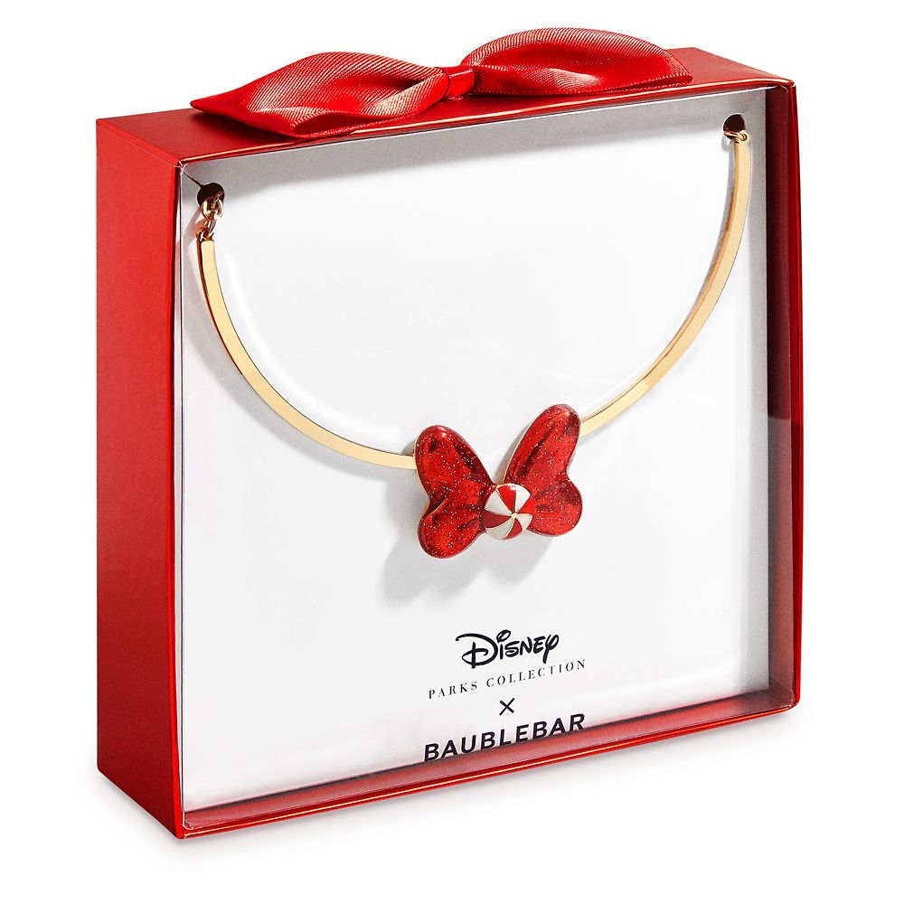 Minnie Mouse Holiday Bow Necklace by BaubleBar