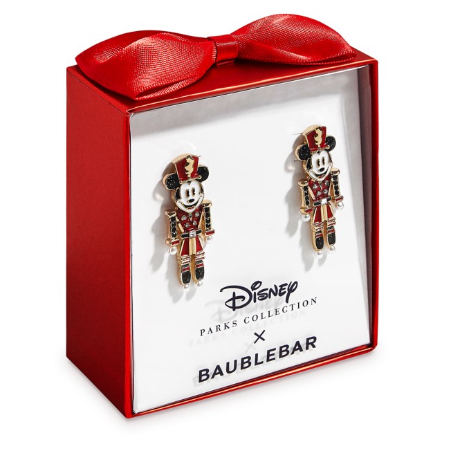 2020 Disney Parks Collection x Baublebar Nutcracker Mickey Mouse Earrings 