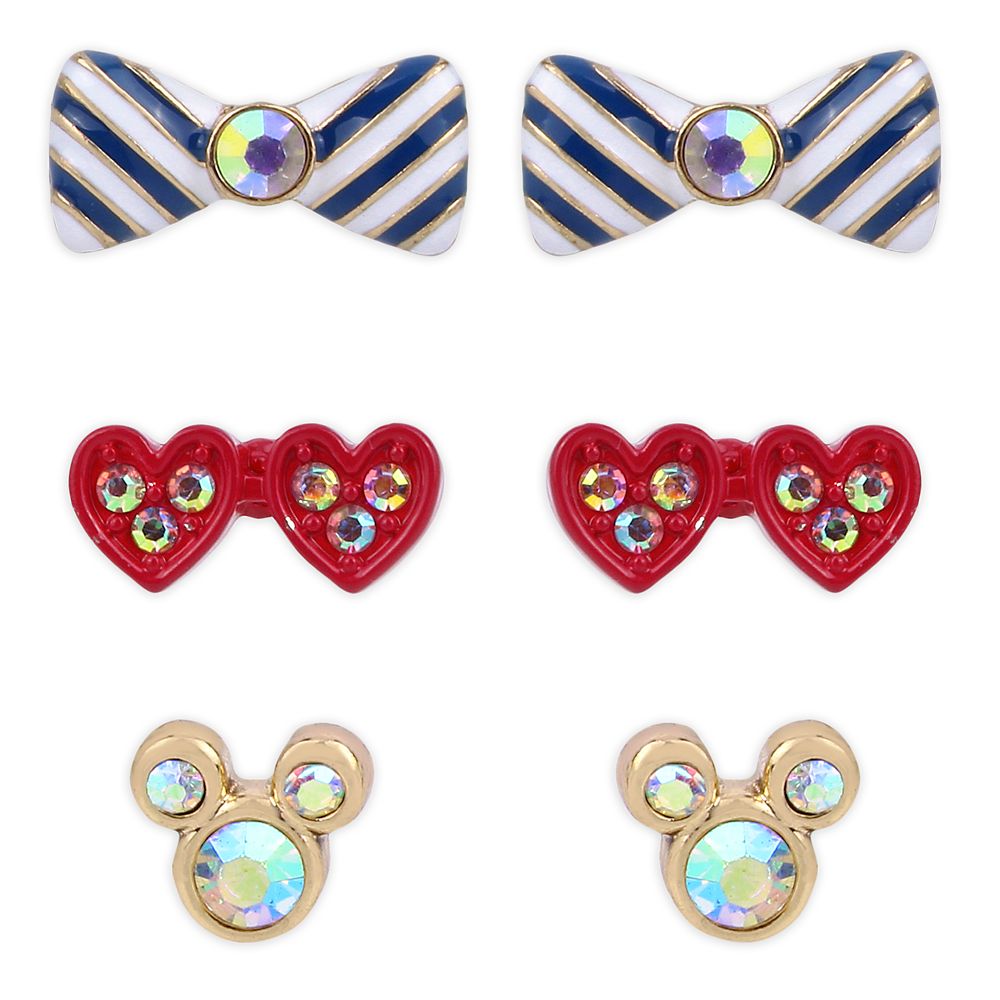 Mickey and Minnie Mouse Earring Set by Betsey Johnson now available