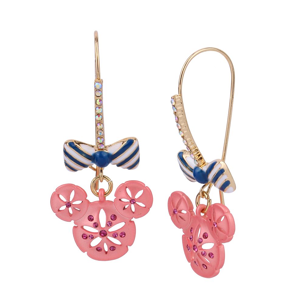 Minnie Mouse Sand Dollar Earrings by Betsey Johnson