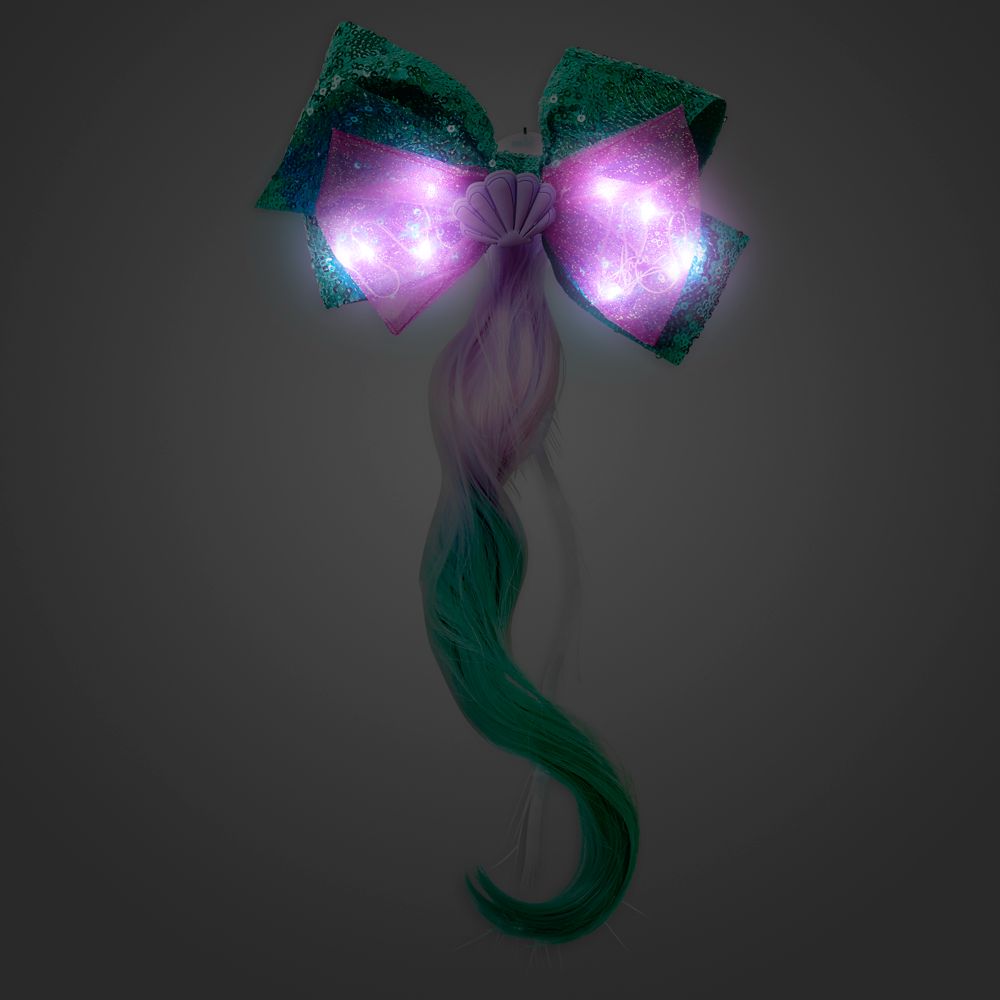 Ariel Light-Up Bow and Hair Extension – The Little Mermaid
