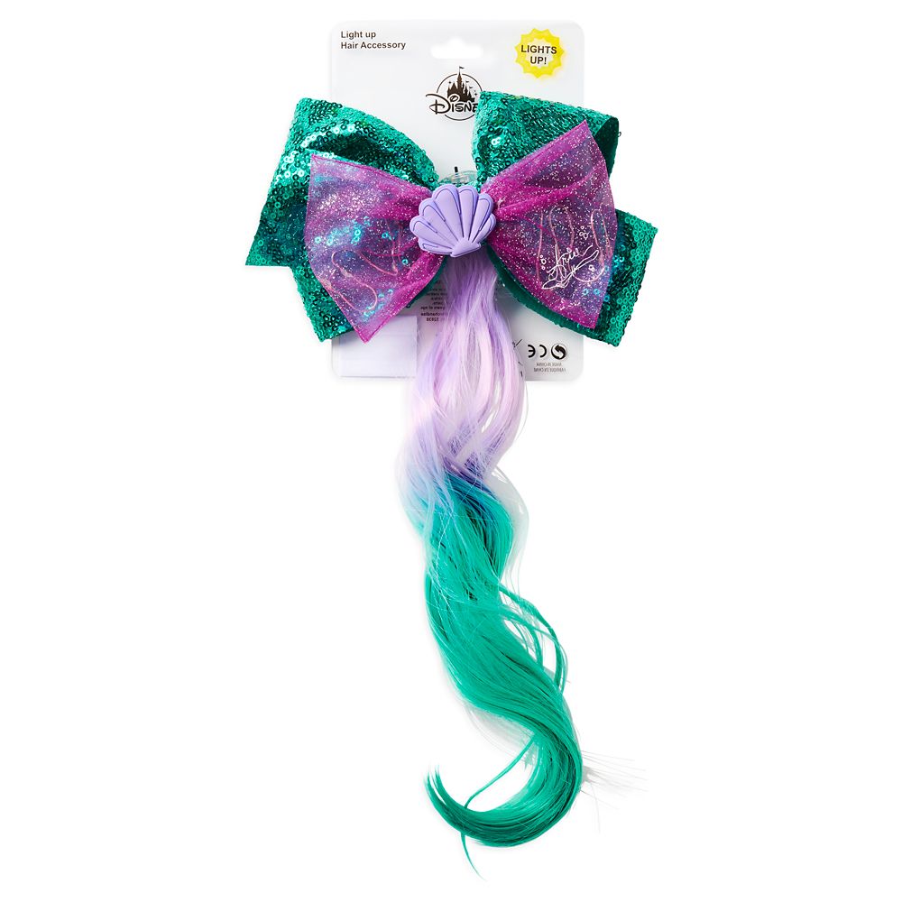 Ariel Light-Up Bow and Hair Extension – The Little Mermaid