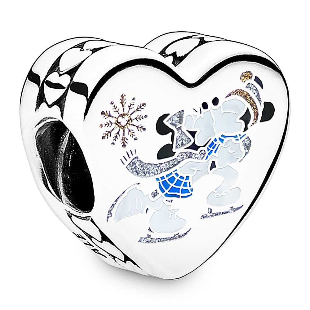 Mickey and Minnie Mouse Silver and Gold Pandora Jewelry Charm Set