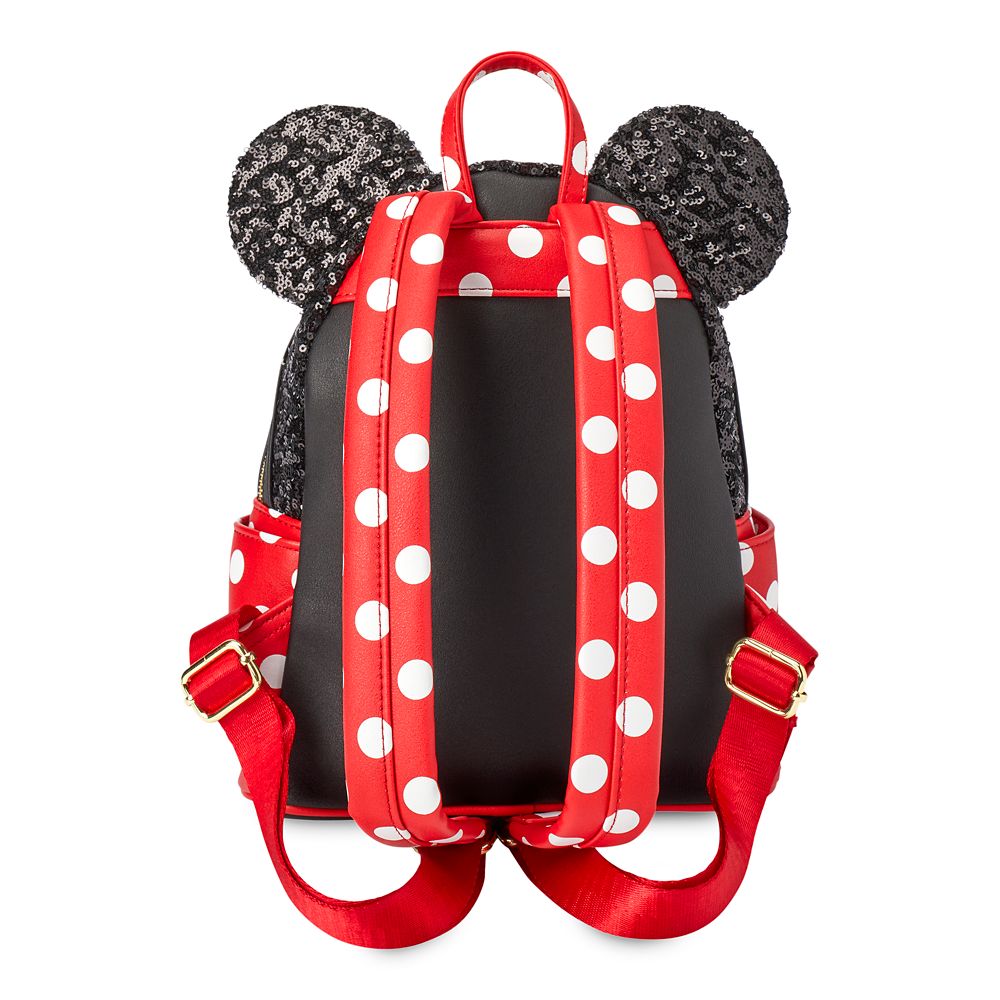 Minnie Mouse Sequin and Polka Dot Mini Loungefly Backpack