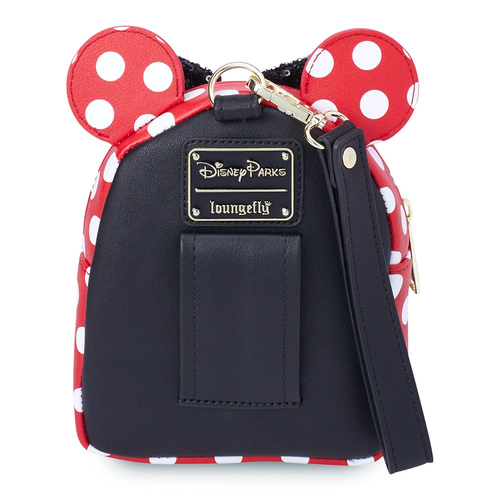 Minnie Mouse Sequin and Polka Dot Loungefly Wristlet