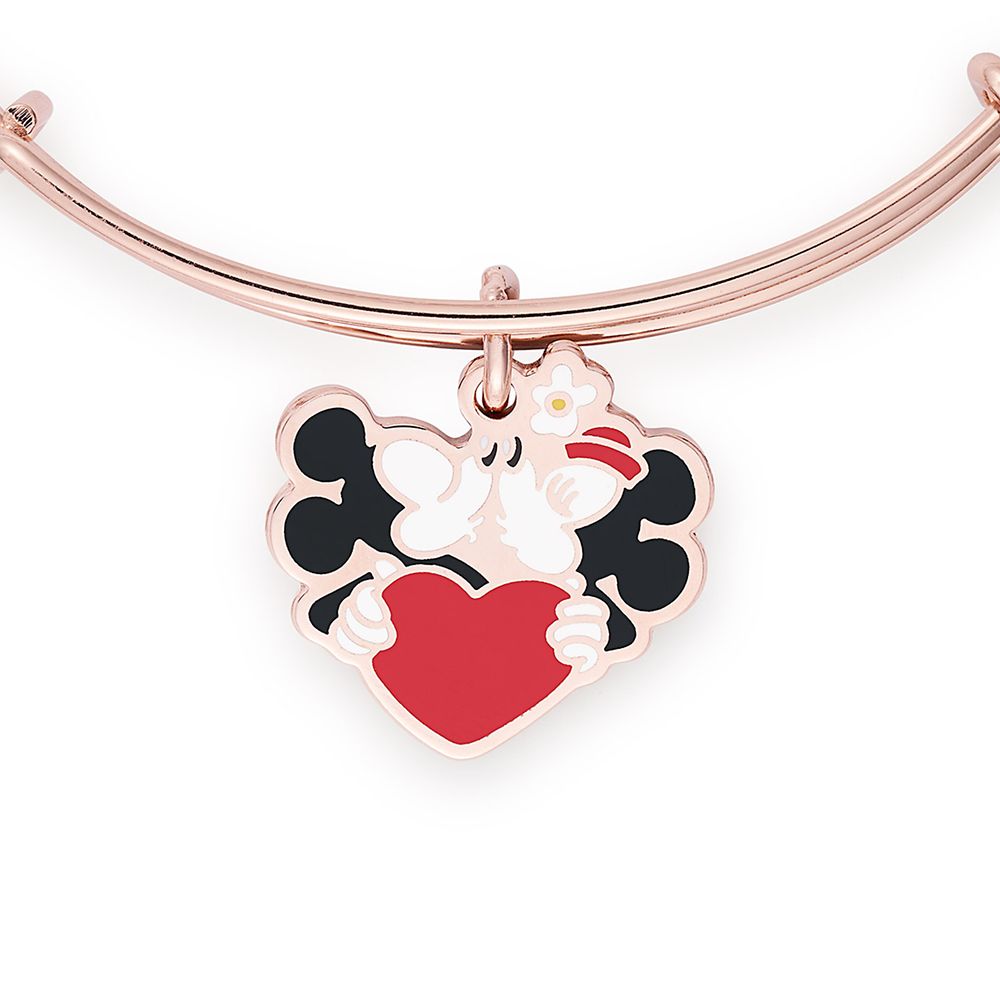 Mickey and Minnie Mouse Kissing Bangle by Alex and Ani