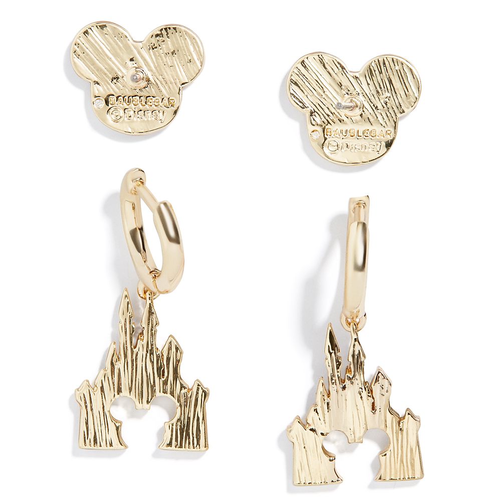 Mickey Mouse Icon and Fantasyland Castle Earring Set by BaubleBar