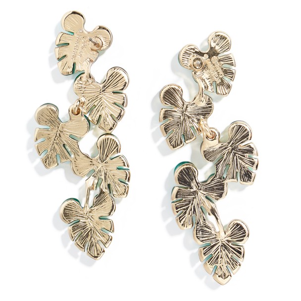 Mickey Mouse Tropical Leaf Earrings by BaubleBar