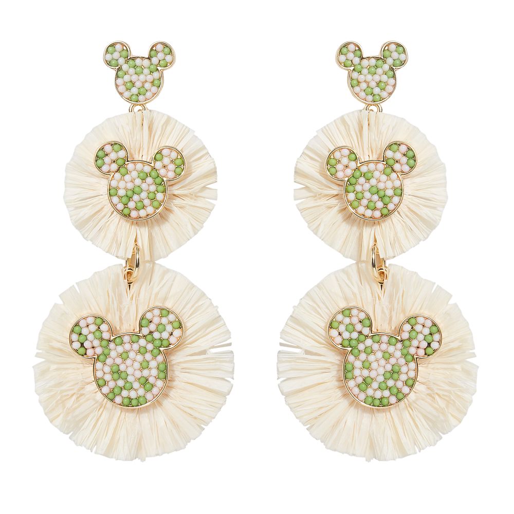 Mickey Icon Raffia Earrings by BaubleBar