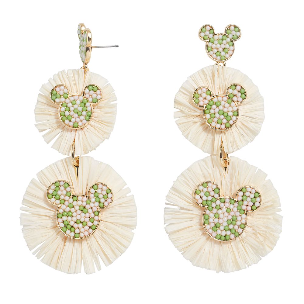 Mickey Icon Raffia Earrings by BaubleBar