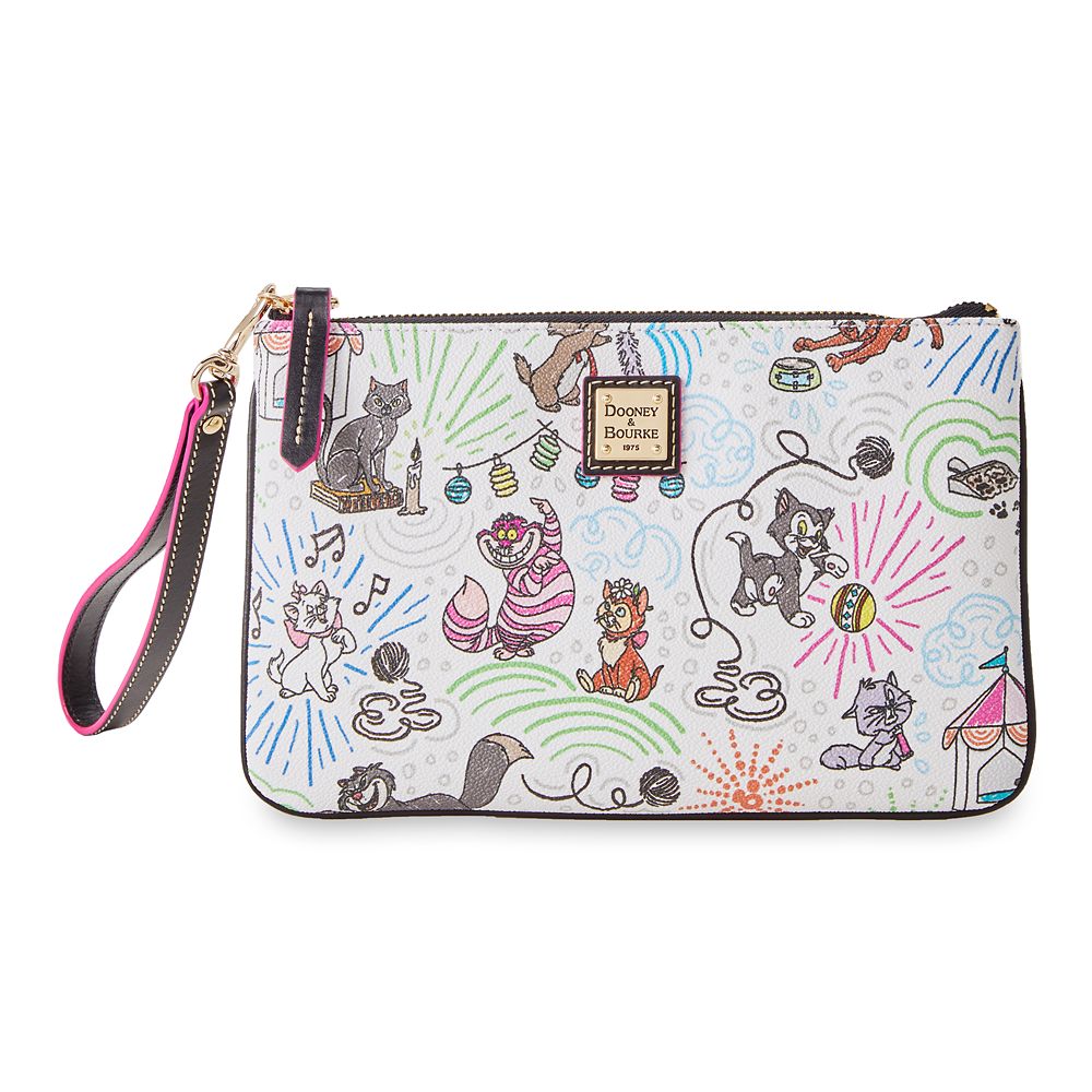 Disney Cats Sketch Dooney & Bourke Wristlet Wallet now available