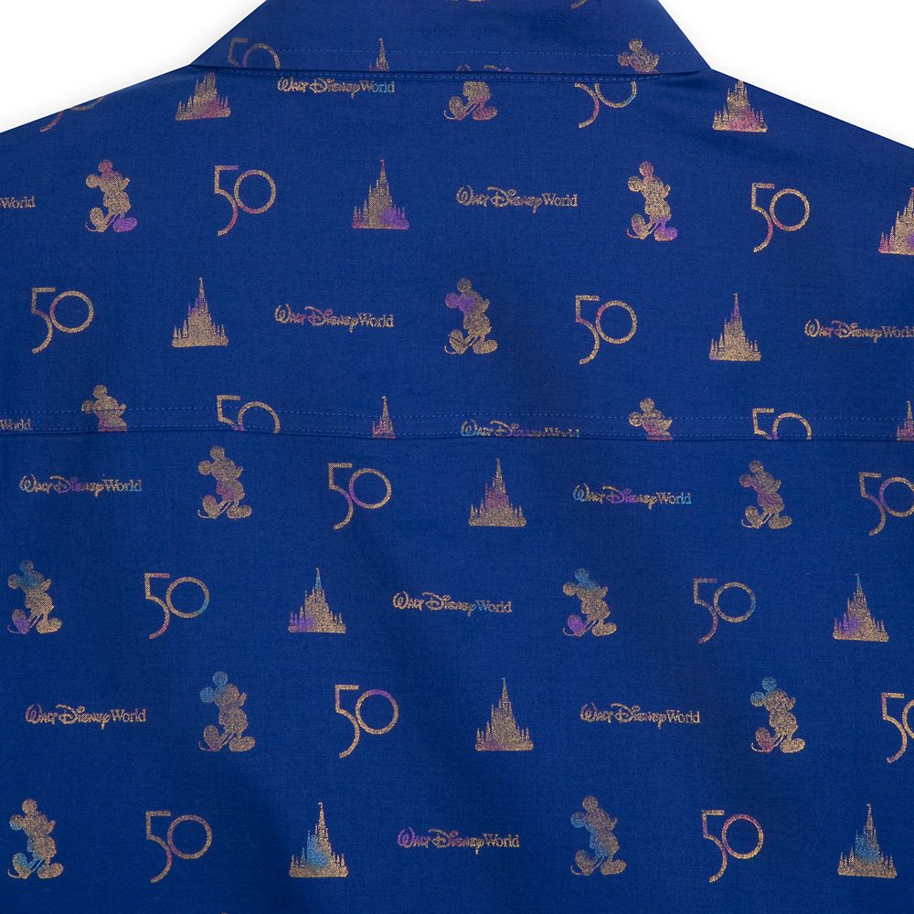 Walt Disney World 50th Anniversary Woven Shirt for Adults
