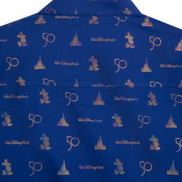 Walt Disney World 50th Anniversary Woven Shirt for Adults