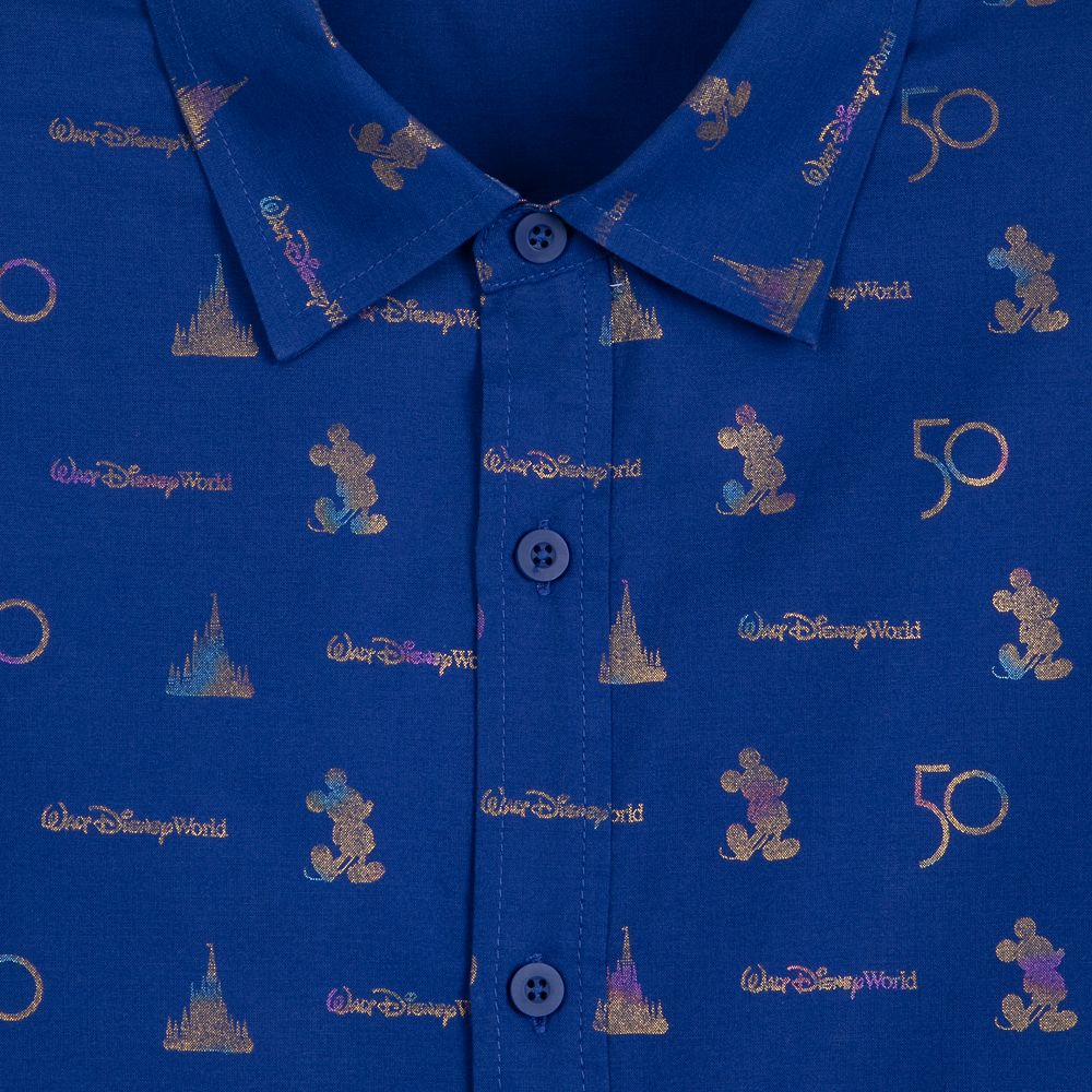 Walt Disney World 50th Anniversary Woven Shirt for Adults
