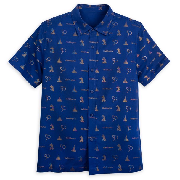 Walt Disney World 50th Anniversary Woven Shirt for Adults