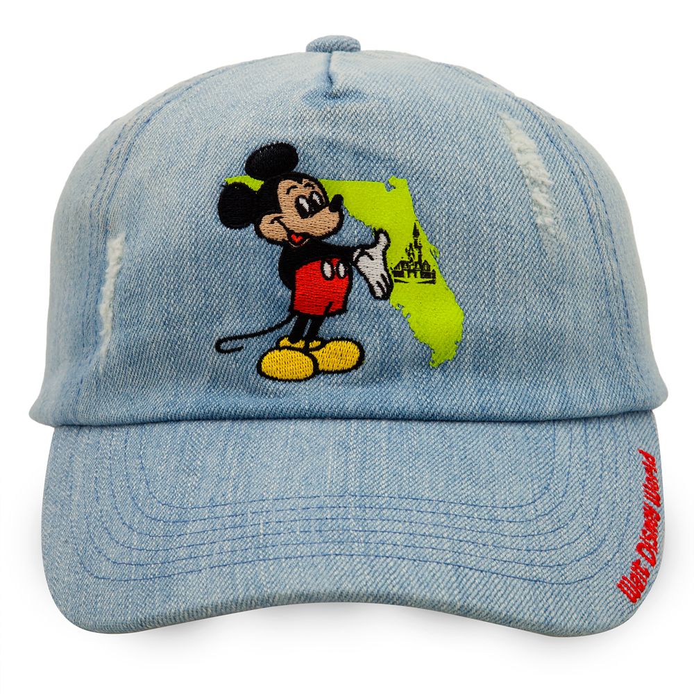 Disney Mickey Mouse Striped Baseball Cap for Adults